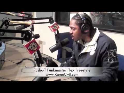 Video: Pusha-T Funkmaster Flex Freestyle