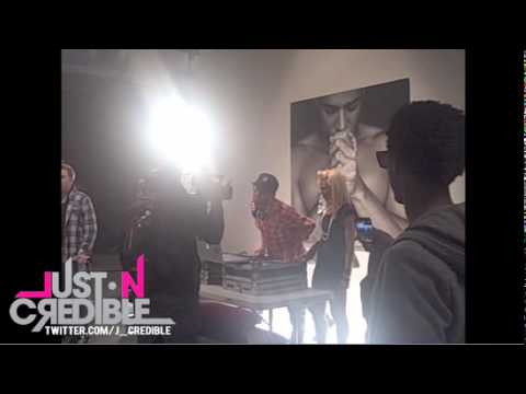 Mann X JustinCredible "Text" Video Shoot 03.14.10