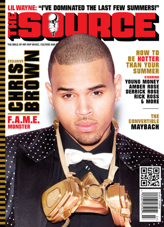 News: Chris Brown covers the annual Summer Heat Issue of the Source Magazine