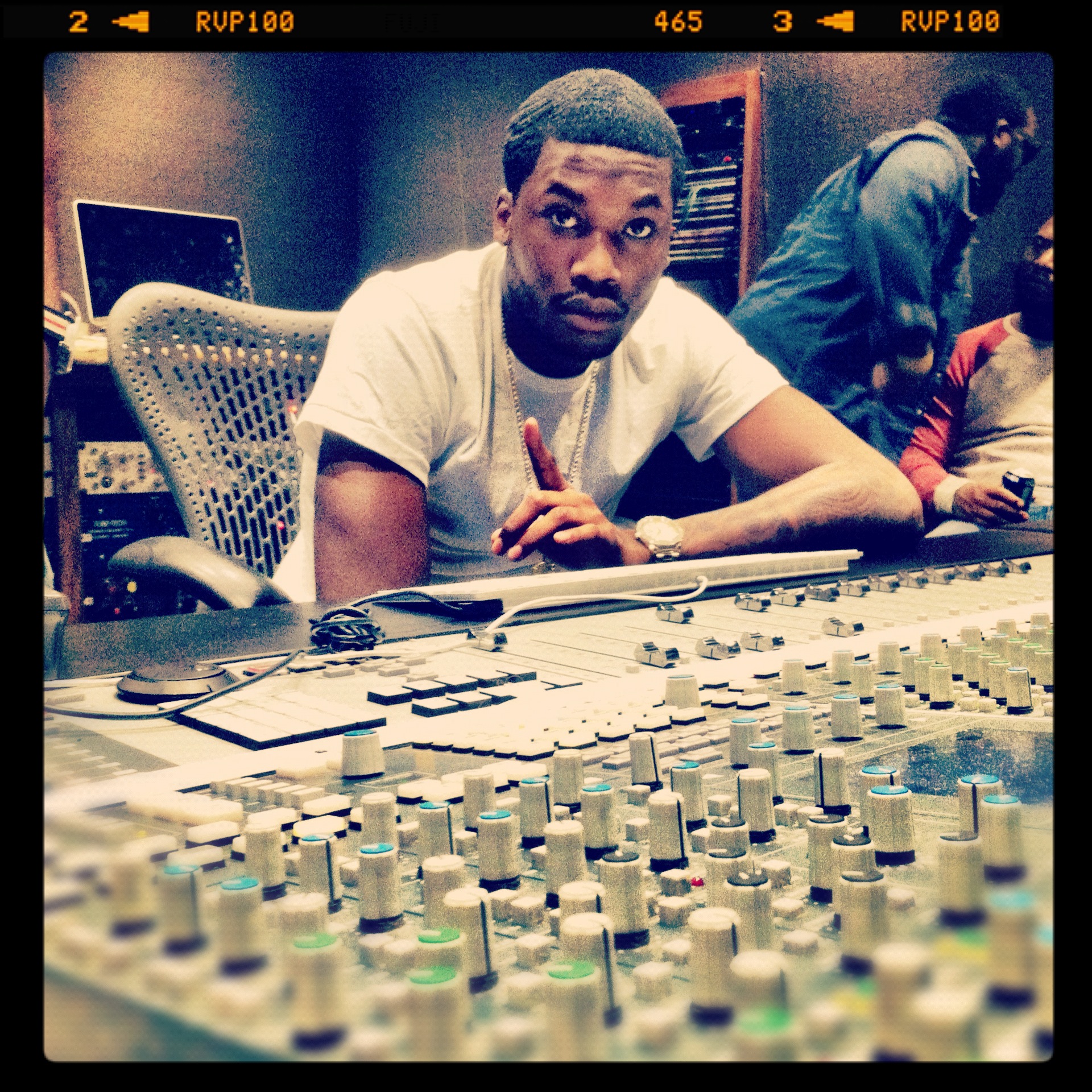 Pictures: Meek Mill In The Studio
