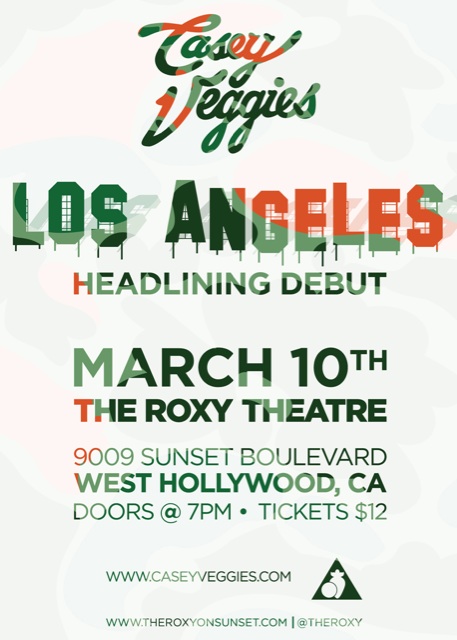 Events: Casey Veggies at The Roxy – 3/10