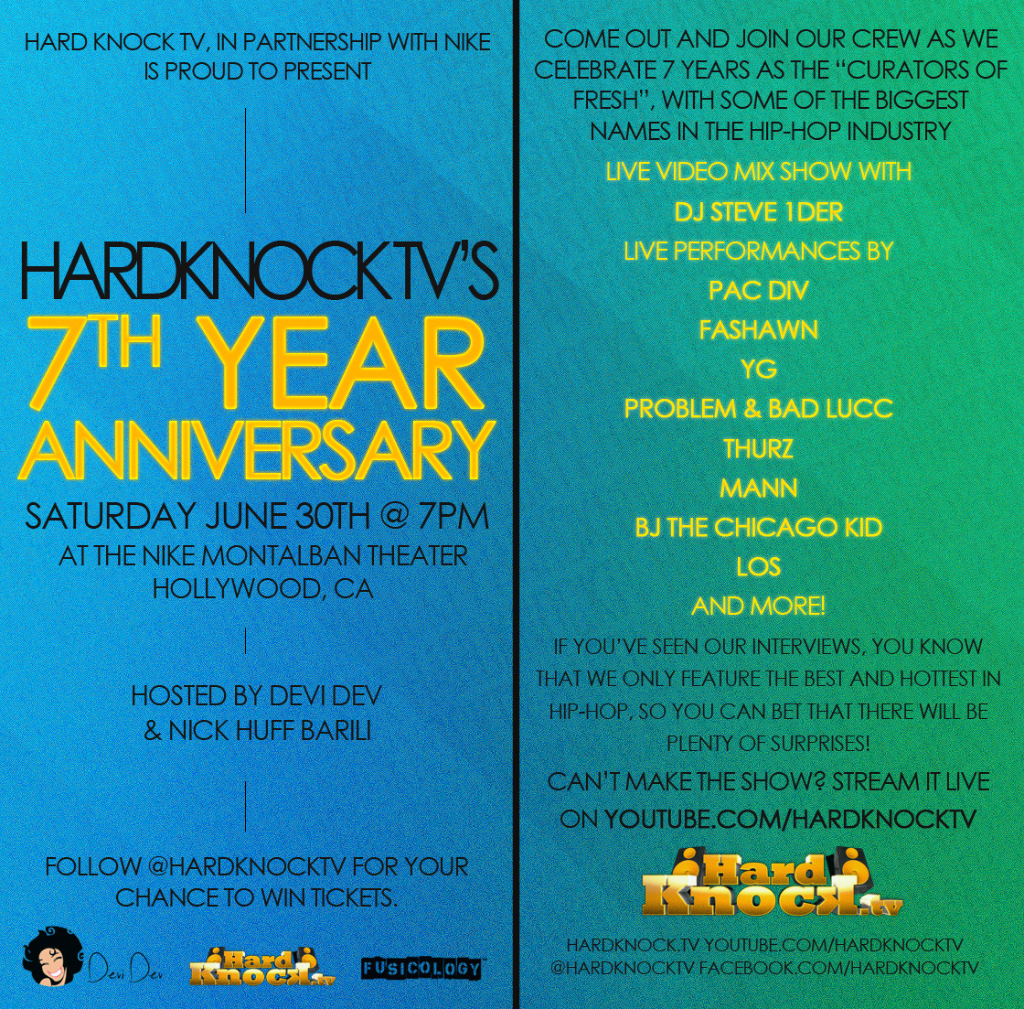 HardKnock TV’s 7th Year Anniversary Celebration w/ Pac Div, Fashawn, YG, THURZ & More (Event)