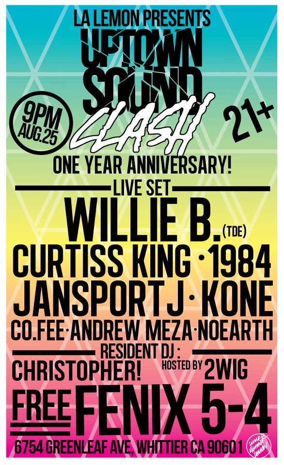 Uptown Sound Clash: Live Sets by Willie B, Curtiss King, Jansport J & More (Free Event)