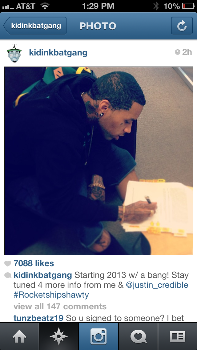Oh Sh*t!!! Did Kid Ink Sign His Deal???