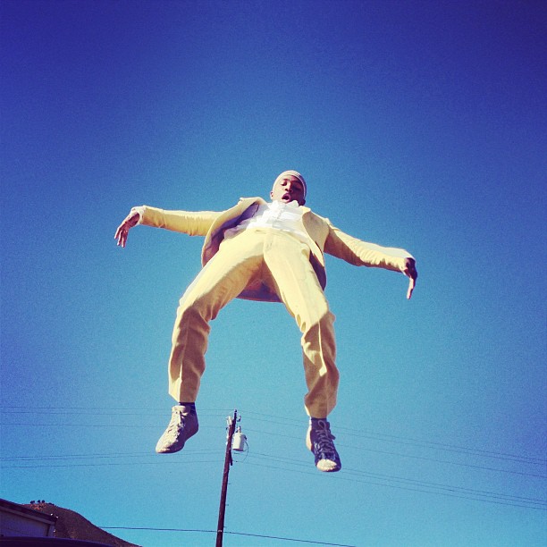 Frank Ocean On The Set Of “Forrest Gump” Video (Pictures)