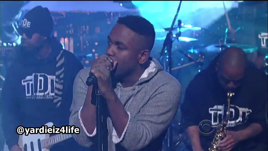 Kendrick Lamar – Poetic Justice (Live On Late Show with David Letterman) (Video)