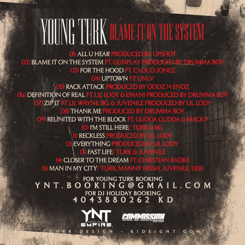 Blame It On The System track list