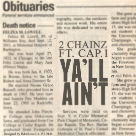 2 Chainz ft. Cap 1 – Y’all Aint (Audio)
