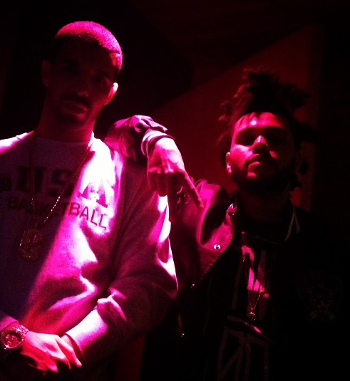 Drake & The Weeknd Hit The Studio (Pictures)