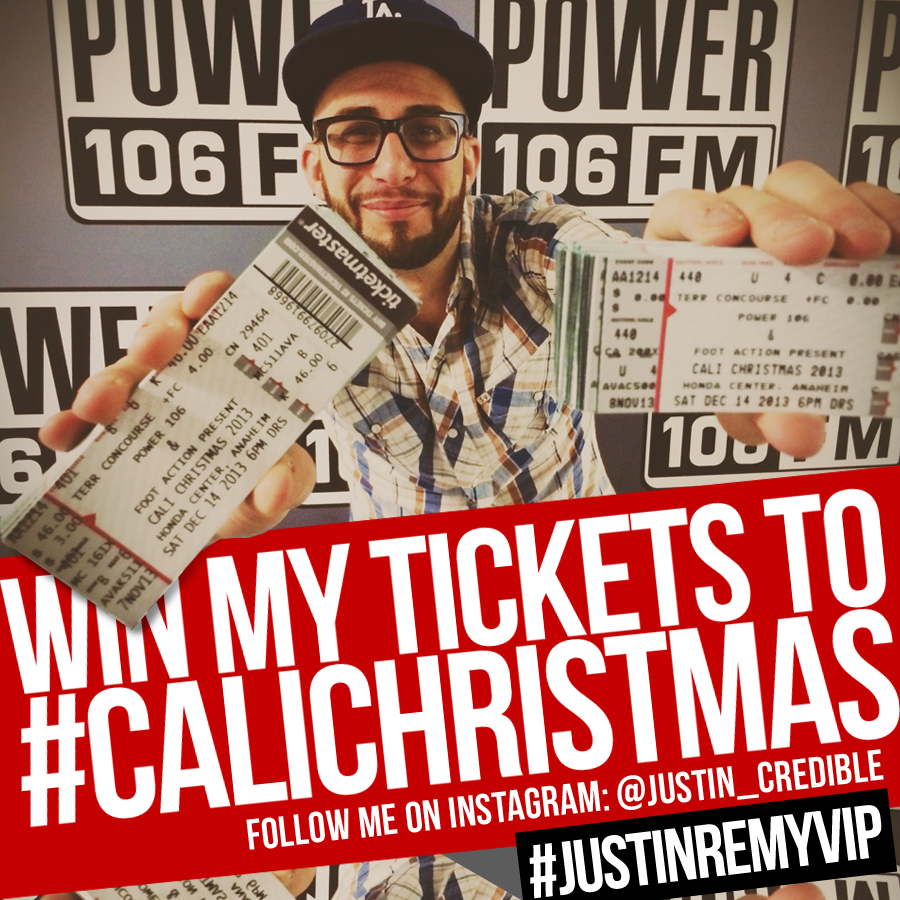 Win Justin Credible’s #CaliChristmas Tickets (Giveaway)