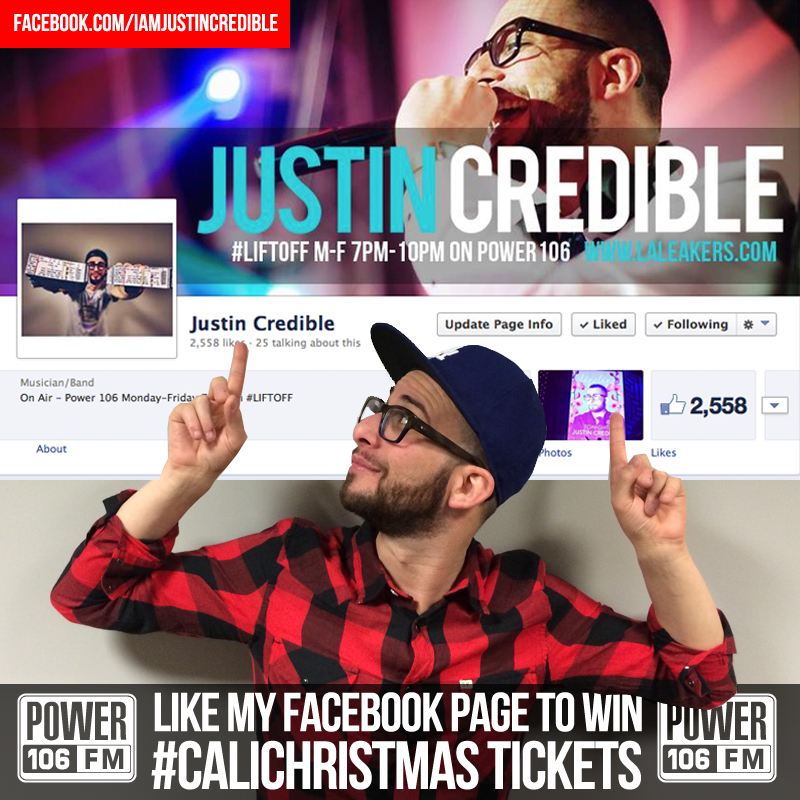 Last Chance To Win Justin Credible’s #CaliChristmas Tickets (Giveaway)