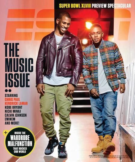 Eminem & Calvin Johnson, Kendrick Lamar & Chris Paul, And Nikki Minaj & Kobe Bryant Cover ESPN’s Music Issue