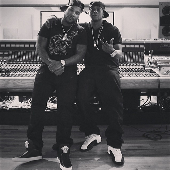 Lil Boosie Hits The Studio With Young Jeezy (Pictures)