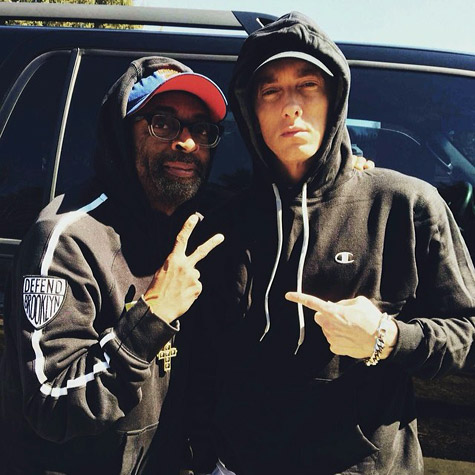 Eminem & Spike Lee Shoot “Headlights” Video In Detroit (Pictures)