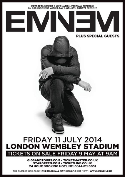 Eminem Becomes First Rapper To Headline Wembley Stadium (News)