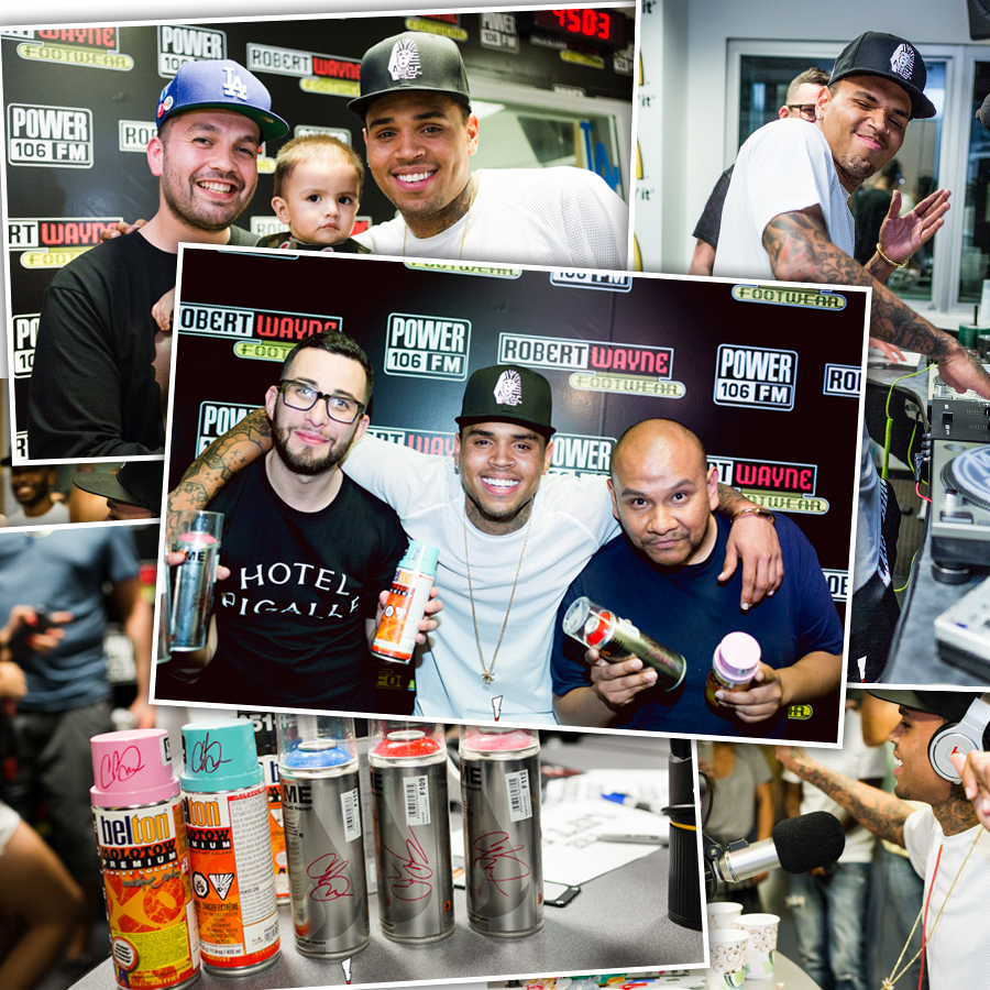 Chris Brown Stops By The #LIFTOFF w/ J Cruz & Justin Credible (Photos)