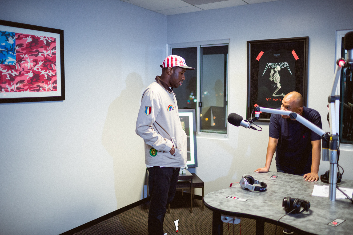 Tyler The Creator Stops By The #LIFTOFF w/ J Cruz & Justin Credible (photos)