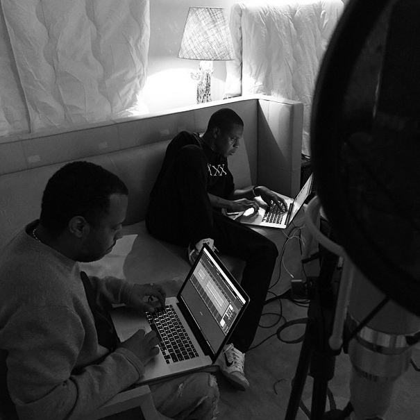 Jay Z & No I.D. Hit The Studio (Pictures)