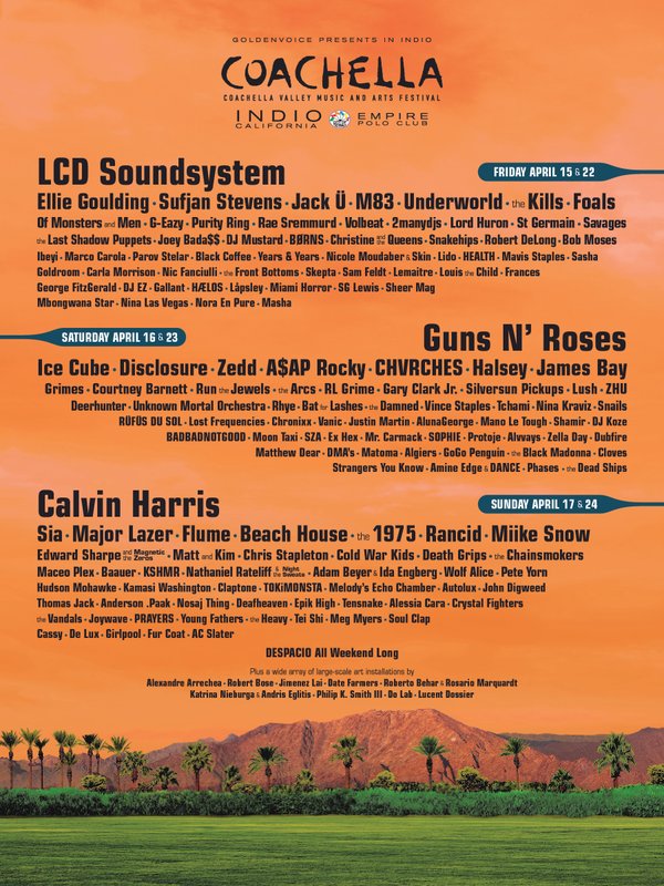 Coachella 2016 Lineup Revealed (News)