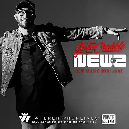 Justin Credible’s New @ 2 Where Hip Hop Lives App Mix: June