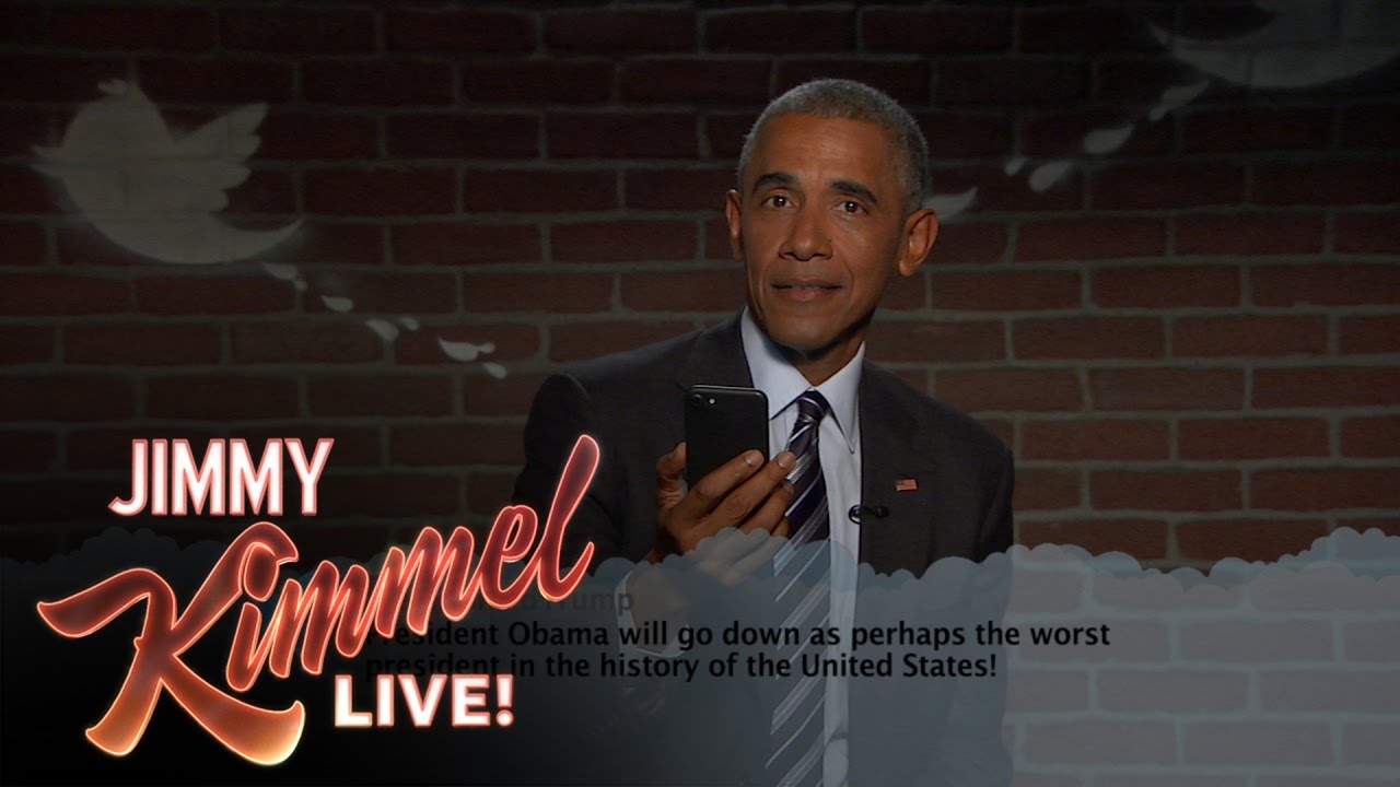Barack Obama Bodies Donald Trump While Reading “Mean Tweets” On “Jimmy Kimmel Live!” [WATCH]