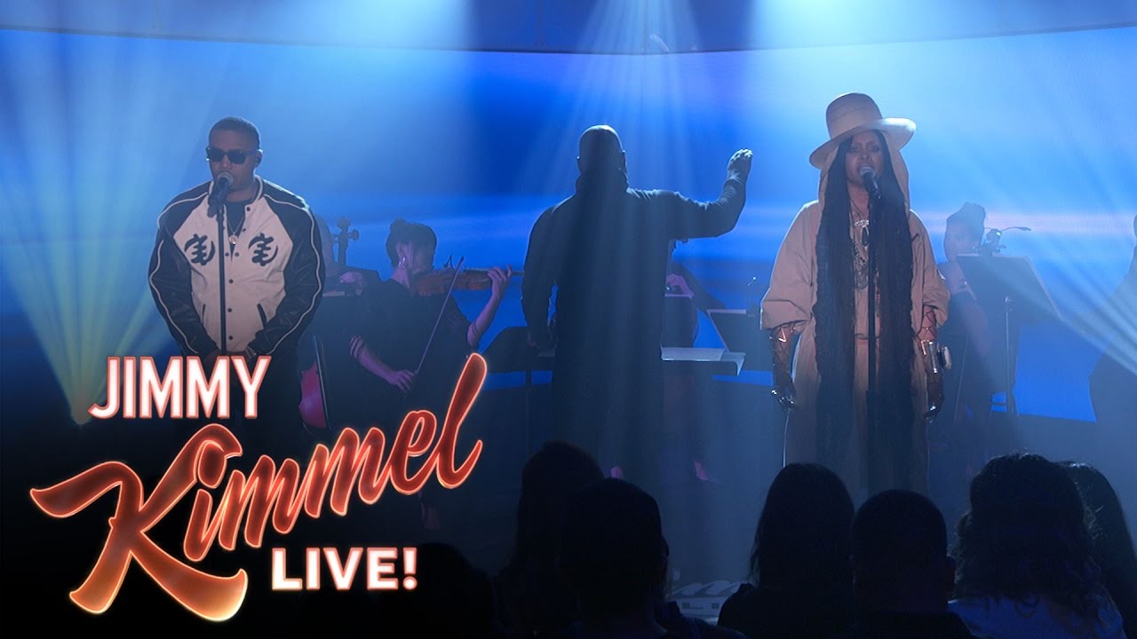 Nas & Erykah Badu Perform On “Jimmy Kimmel Live!”