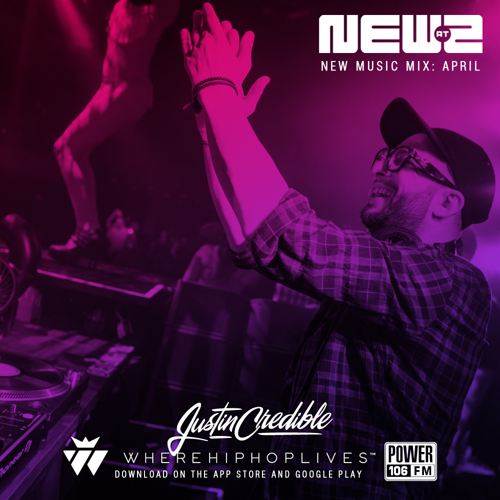 Justin Credible’s New @ 2 Where Hip Hop Lives App Mix: April