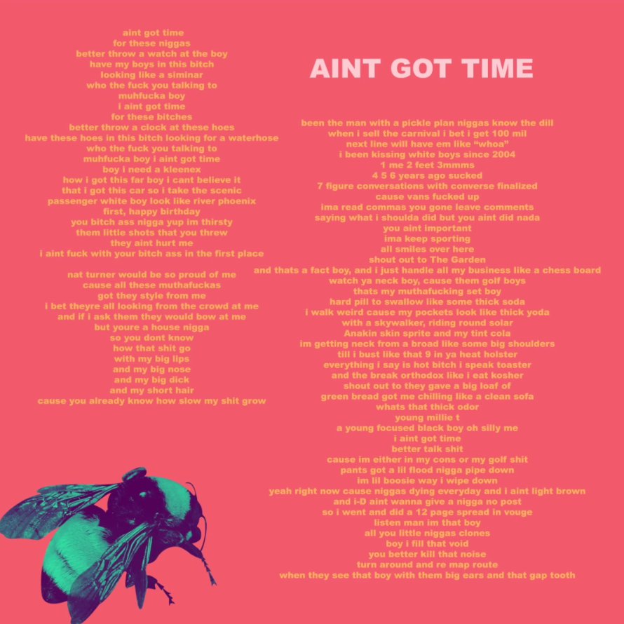 New Music: Tyler, The Creator – “Ain’t Got Time” [LISTEN]