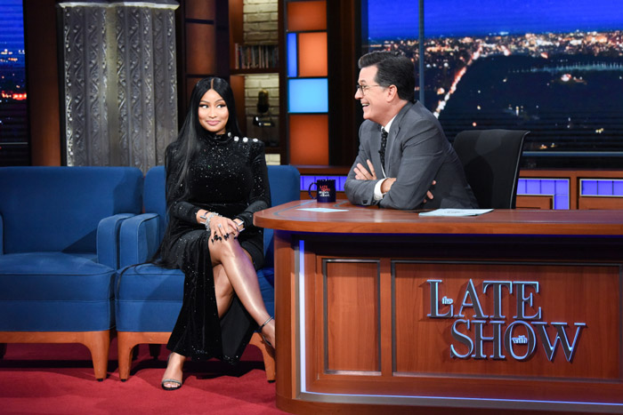 Nicki Minaj Tweaks “Barbie Dreams” To Include Stephen Colbert On “The Late Show” [WATCH]