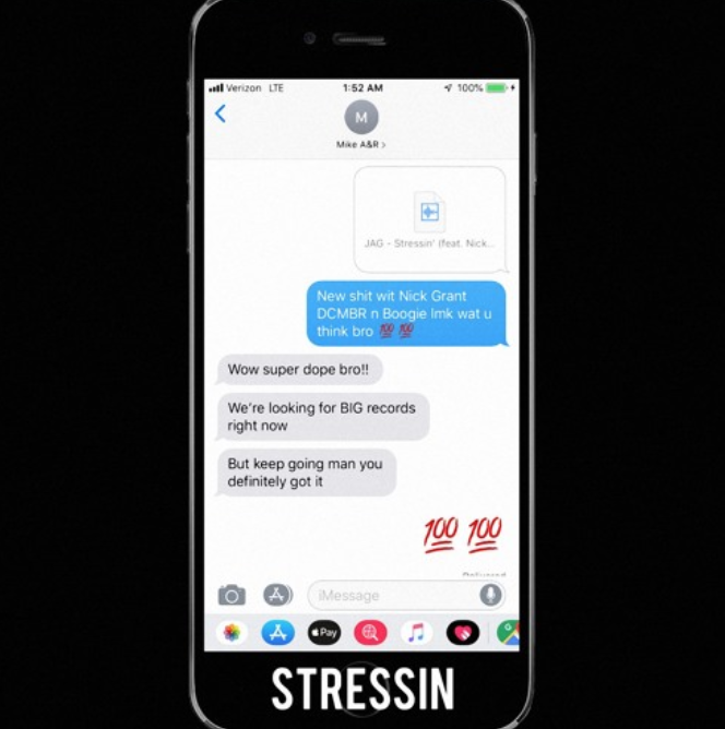 New Music: Jag – “Stressin” Feat. Nick Grant, Boogie & DCMBR [LISTEN]