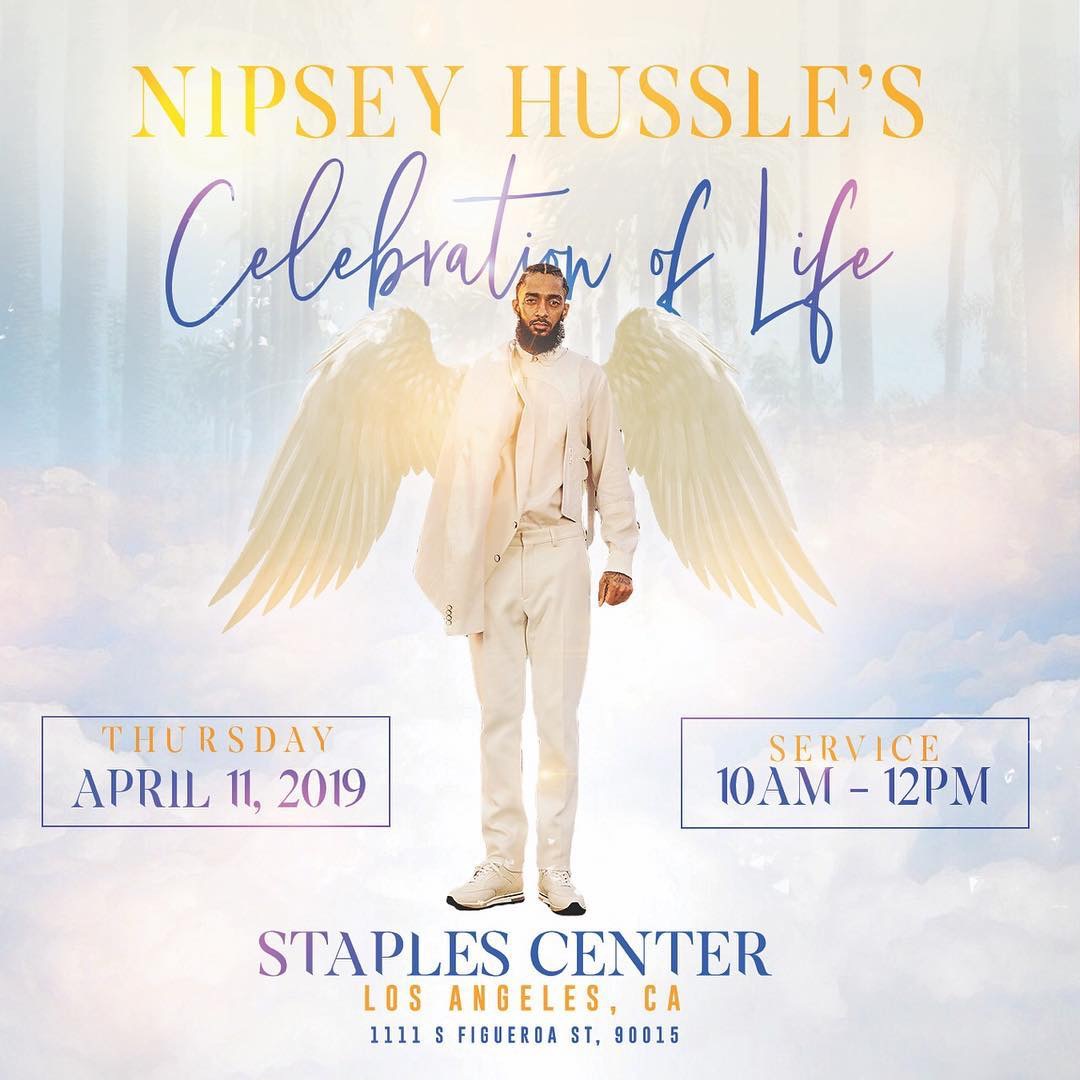 A Celebration Of Nipsey Hussle’s Life Will Take Place This Thursday At The STAPLES Center [DETAILS]