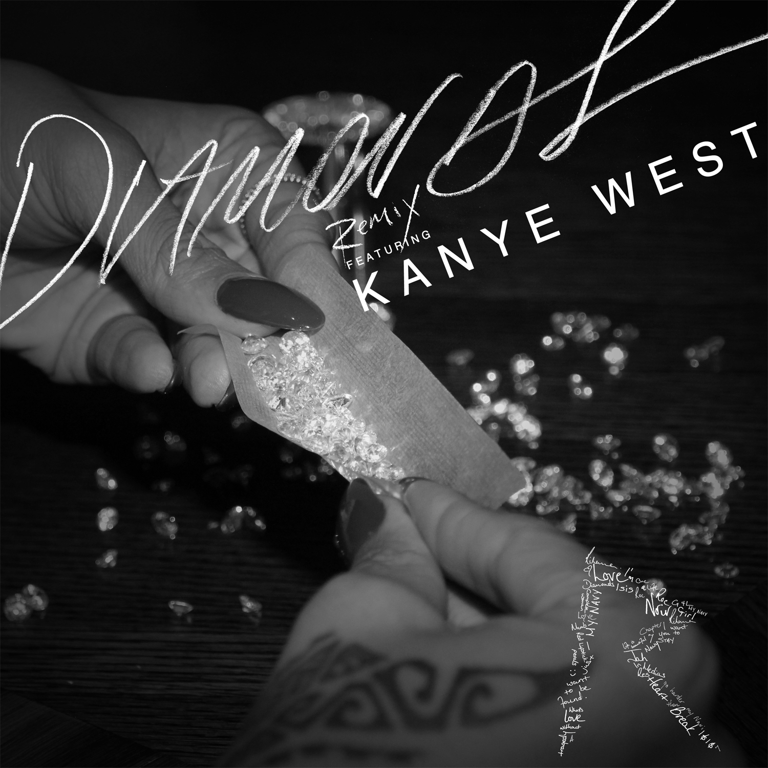 Rihanna ft. Kanye West – Diamonds (Remix) (Audio)