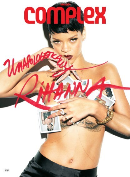 Rihanna Goes Topless For Complex