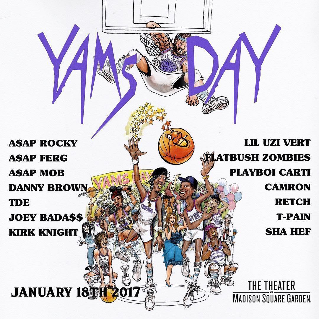 The Lineup For “Yams Day 2017” Announced [PEEP]