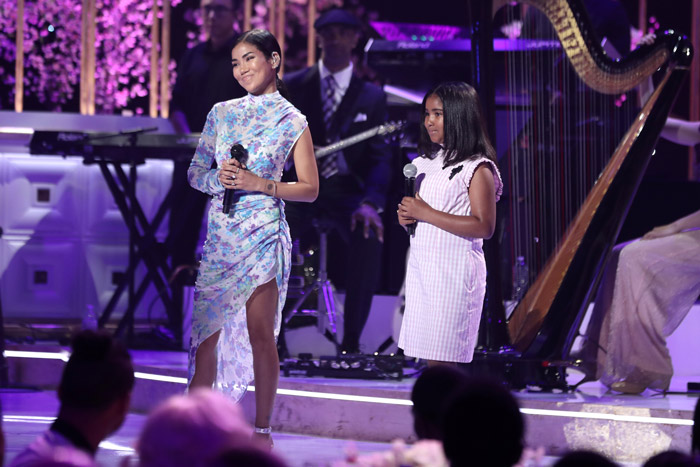 Jhene Aiko & 9-Year-Old Daughter Namiko Perform “Sing To Me” [WATCH]